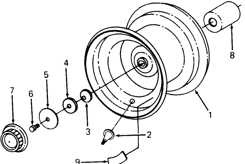 Rear Wheel Diagram and Parts List for 1320 147008-207400-130232100-131232F100-139232100 Cub Cadet Lawn Tractor